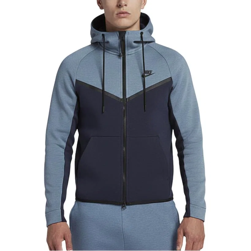 Куртка мужская синяя с капюшоном Nike, Blue