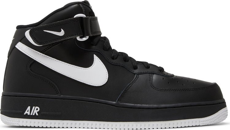 

Кроссовки Air Force 1 Mid '07 'Black White', черный, Серый;черный, Кроссовки Air Force 1 Mid '07 'Black White', черный