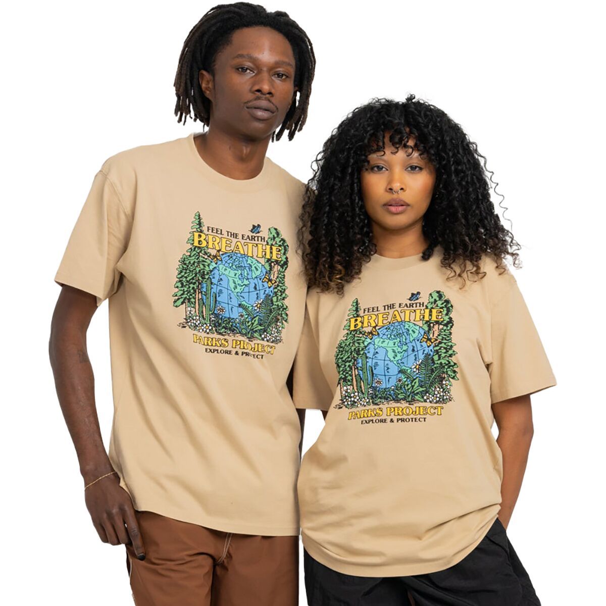 

Футболка Feel the earth breathe Parks Project, цвет natural