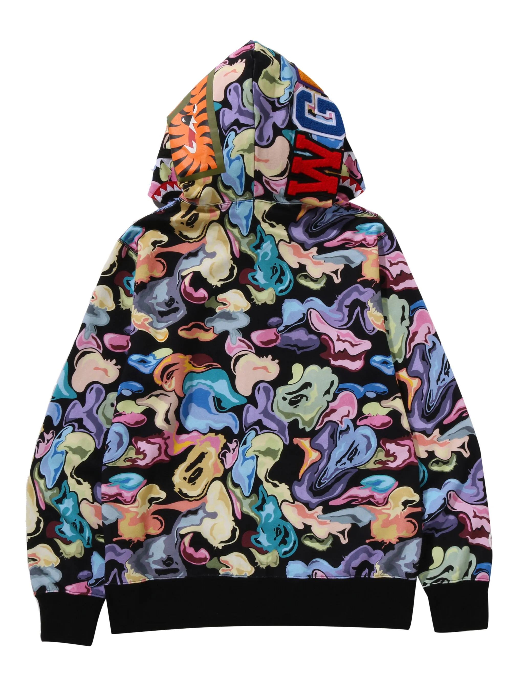 

Худи на молнии A Bathing Ape, черный