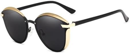 

Поляризованные солнцезащитные очки 2024 года для женщин. Элегантные солнцезащитные очки для дам с защитой UV400. Модные очки в форме «кошачьего глаза» MTZJH, C01 Gold Gray