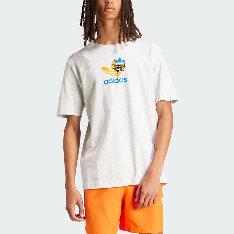 TRAINING SUPPLY Футболка мужская светло-серая Adidas Originals, серый — фото 2