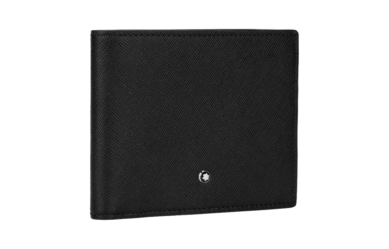 

MONTBLANC Кошелек из цельнозерновой телячьей кожи, черный, мужской, стандартный