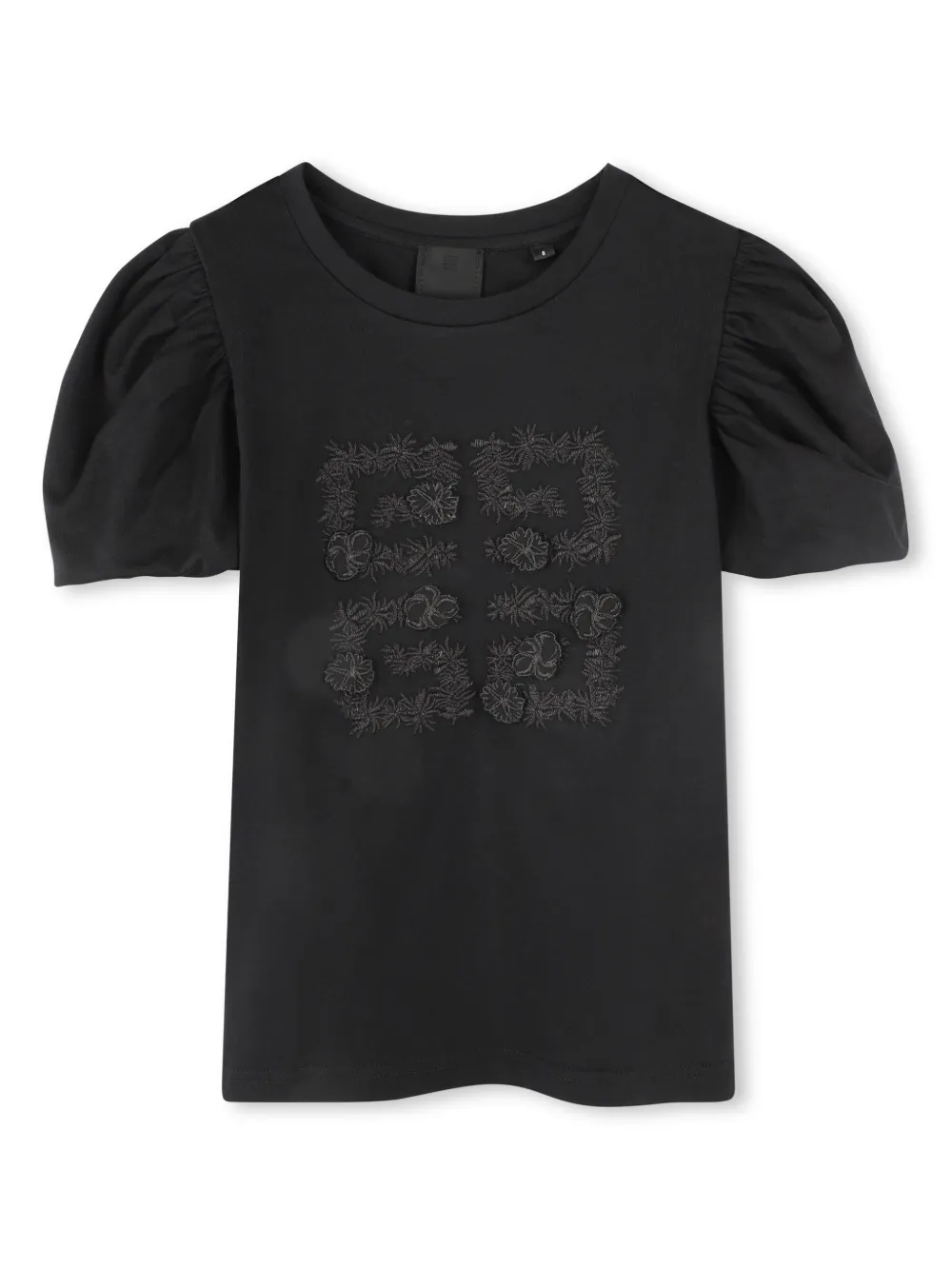 

Футболка с объемными рукавами Givenchy Kids, черный