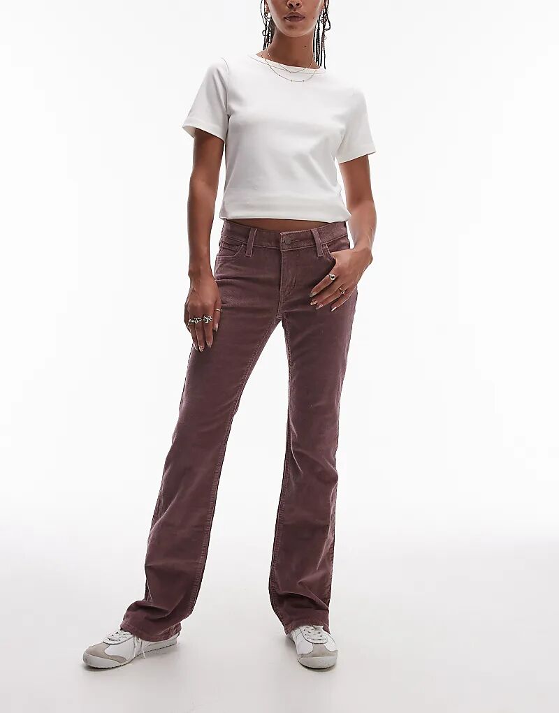 

Супернизкие джинсы-шнурки boot cut в цвете dusk pink Levi's