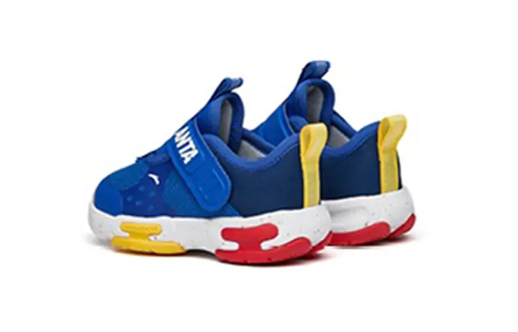 Кроссовки Anta kids Toddler Shoes TD Low-top Blue/yellow/red/white — фото 3