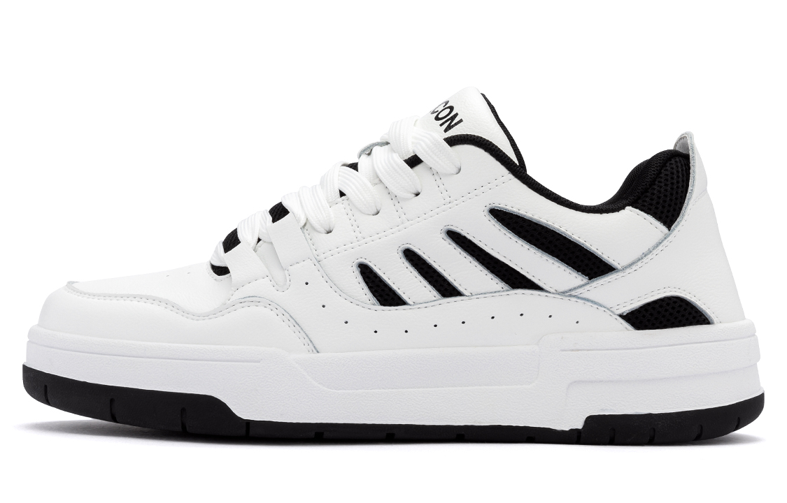 

Кроссовки для скейтбординга мужские низкие Pure White/Agate Black, Pure White/Agate Gray YEARCON