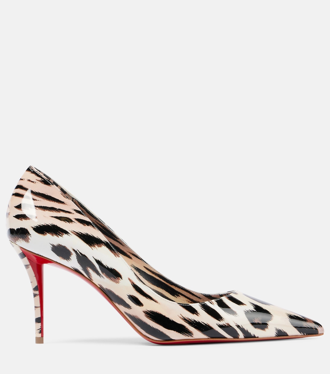 Туфли Miss Z 80 из лакированной кожи с принтом Christian Louboutin, Vintage Rose/Lin Vintage Rose — фото 4