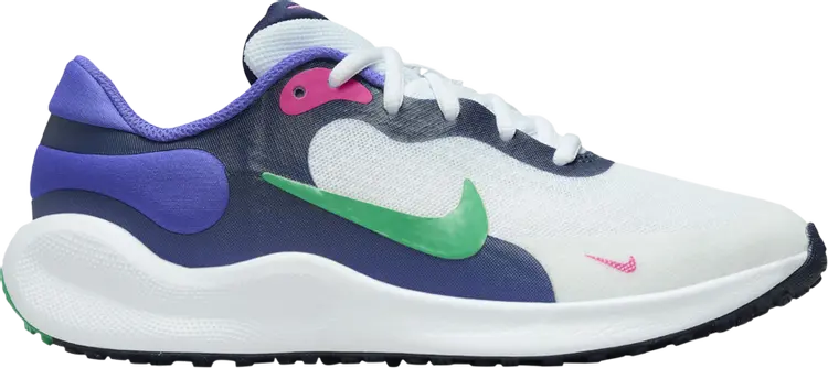 

Кроссовки Revolution 7 GS 'Midnight Navy Stadium Green', белый