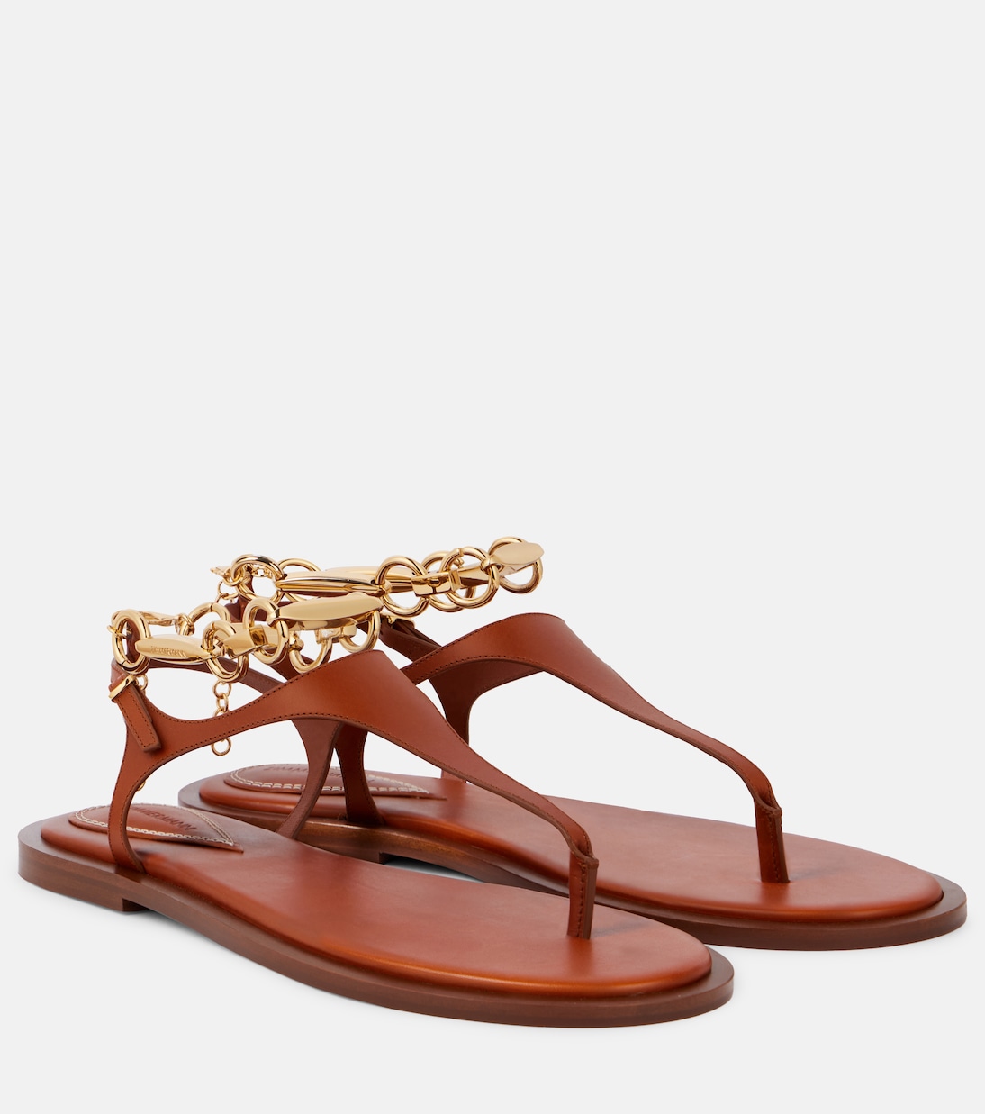 Сандалии из дикой кожи Zimmermann, Pecan