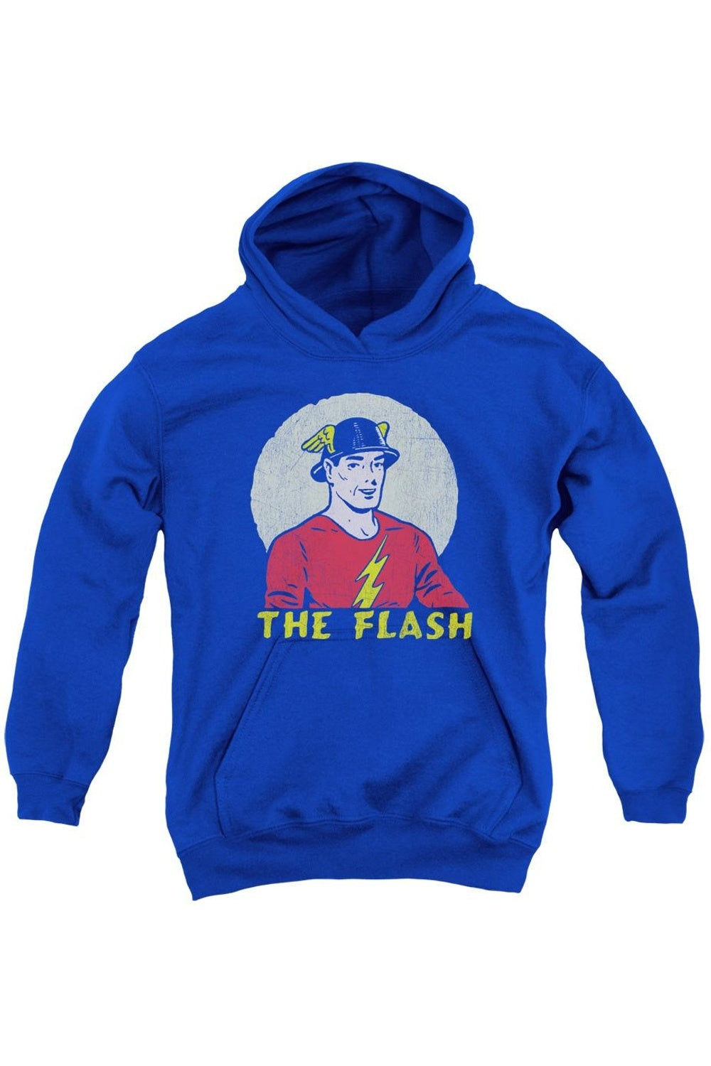 

Толстовка с капюшоном DC Comics Flash Faded Circle Youth Pull Over Hoodie Gildan, синий