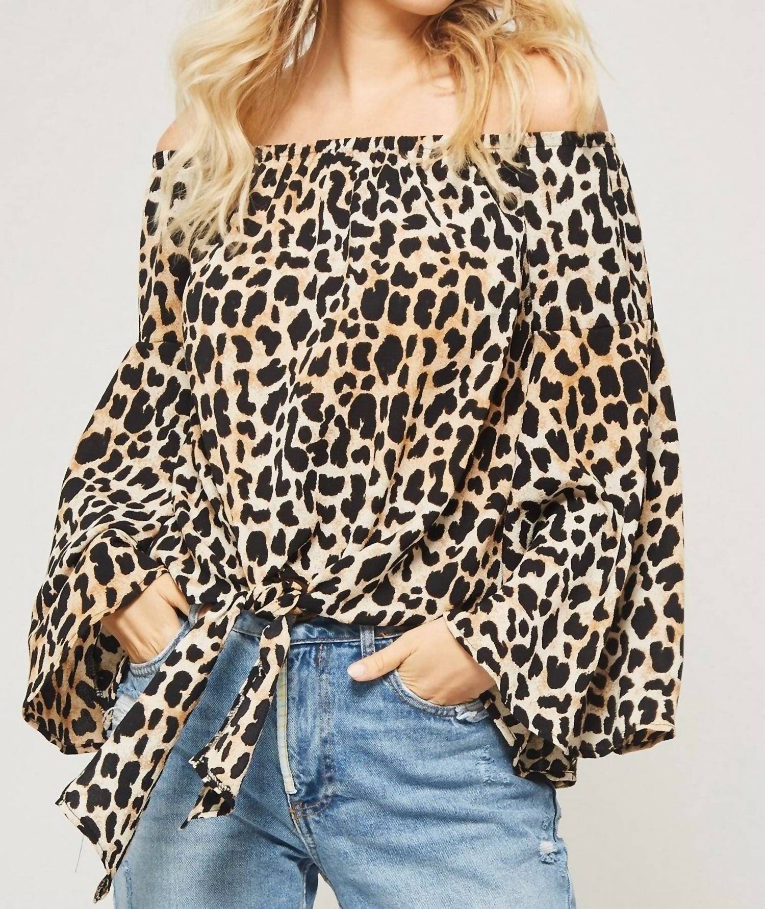 

Леопардовый топ Wild Thing коричневого цвета PROMESA