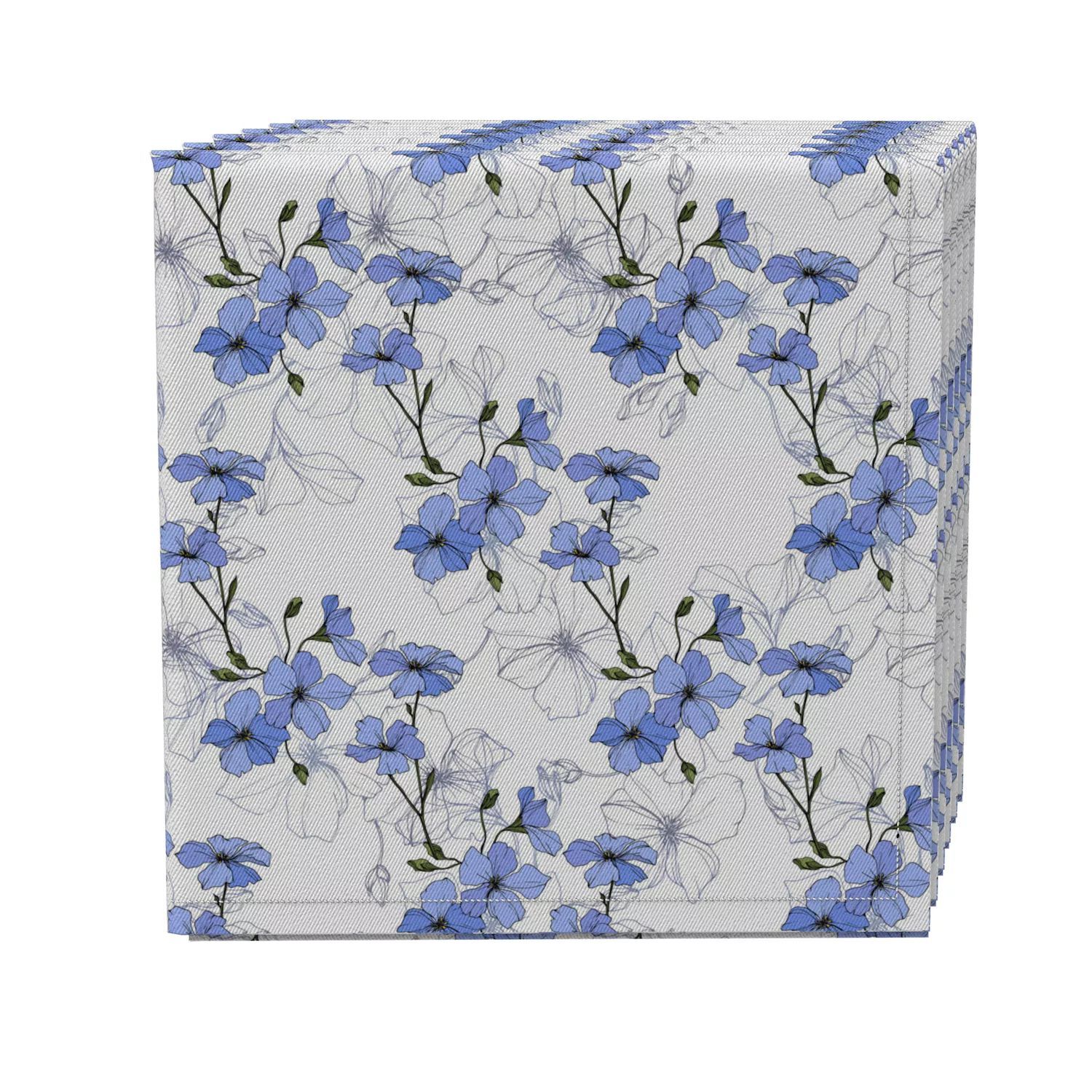 

Набор салфеток из 4 шт., 100% хлопок, 20x20 дюймов, Wild Flower Garden