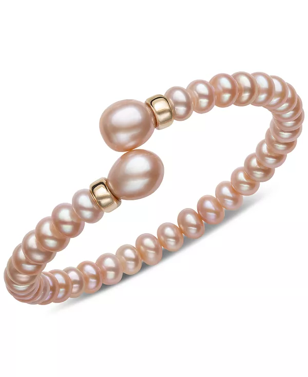 

Браслет-Рондель из культивированного пресноводного жемчуга (7 мм) из 14-каратного золота Belle De Mer, pink
