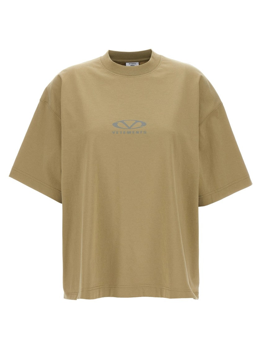 

Футболка с овальным логотипом Vetements, Neutrals