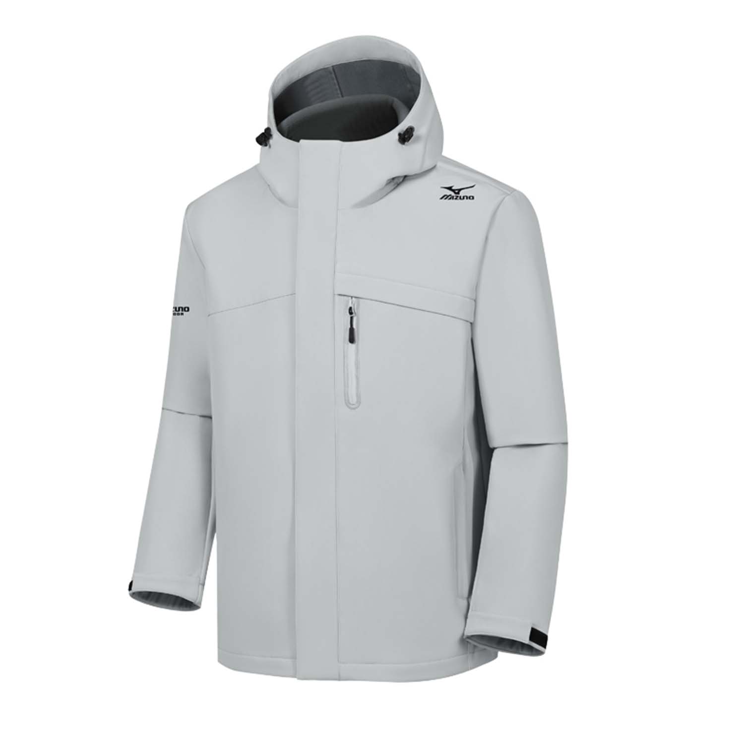 

Ветровка Водостойкая Ветрозащитная и Водоотталкивающая Унисекс Mizuno, Светло-Серый