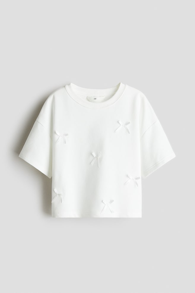 

Короткая рубашка с принтом H&M, белый