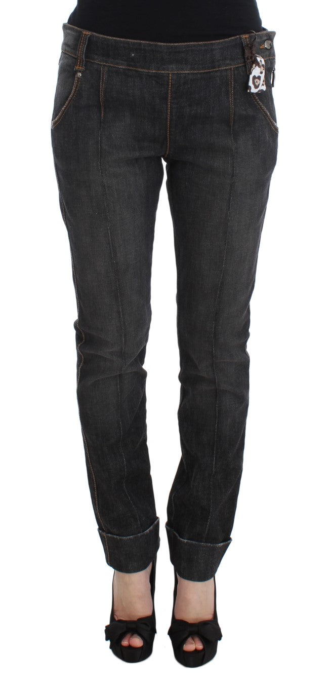 

Джинсы женские Ermanno Scervino Cotton Slim Fit синего цвета