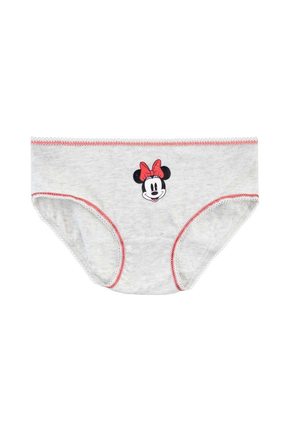 Комплект нижнего белья в полоску Minnie Mouse, 5 шт. Disney, красный — фото 4