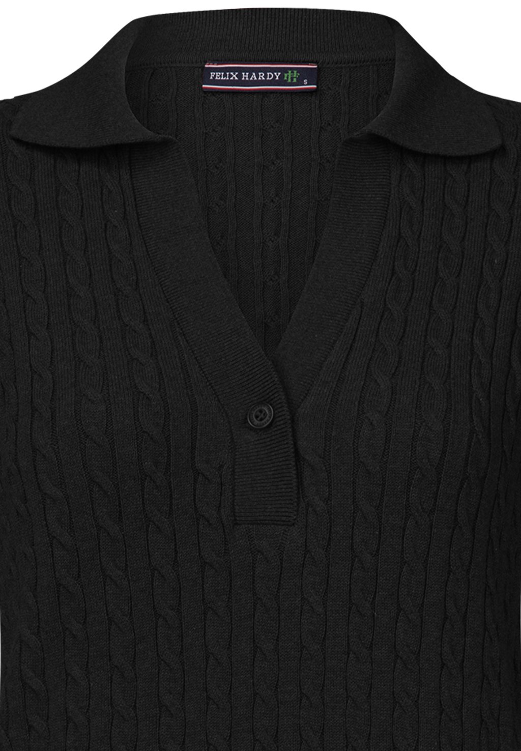 

Платье-футляр WITH A SINGLE BUTTON DETAIL AND CABLE PATTERN Felix Hardy, черный