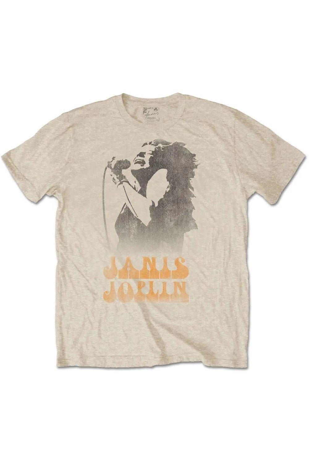 

Хлопковая футболка Work The Mic Janis Joplin, коричневый