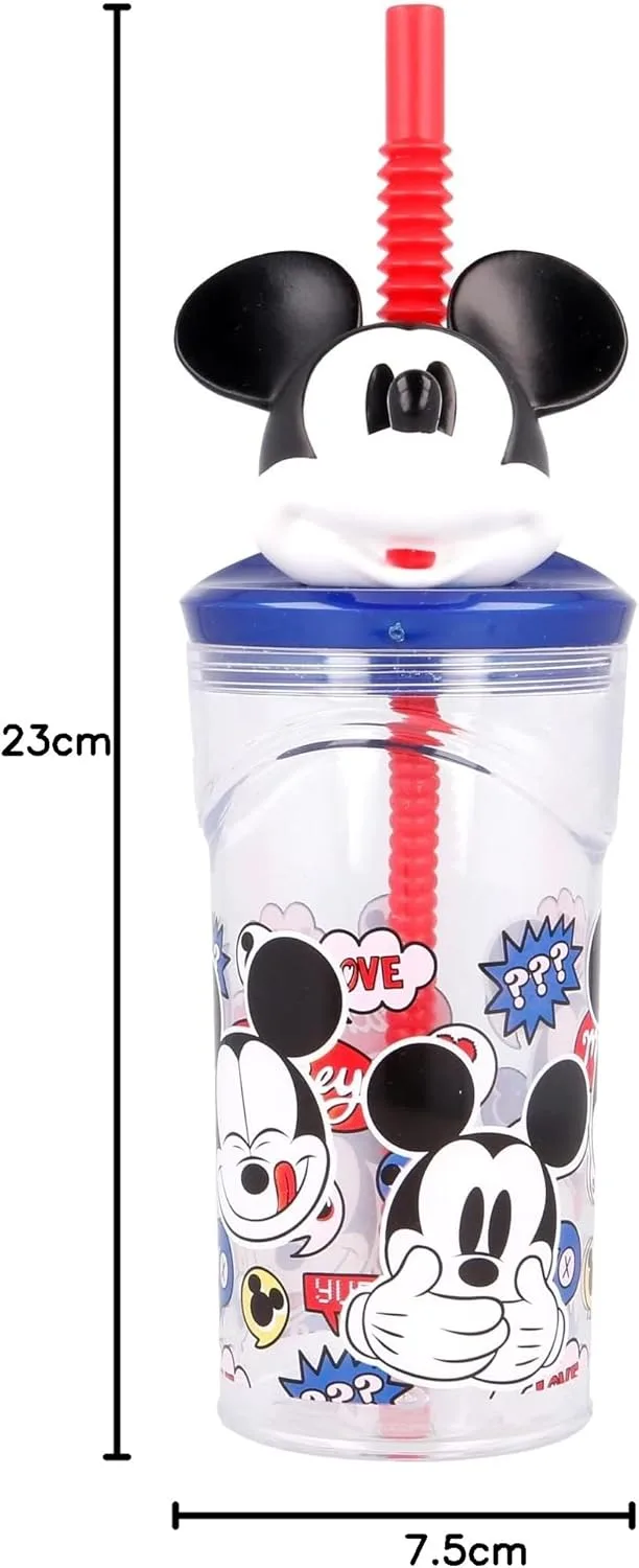 Кружка Disney Mickey Mouse 360 мл с трубочкой, BPA Free Stor — фото 4