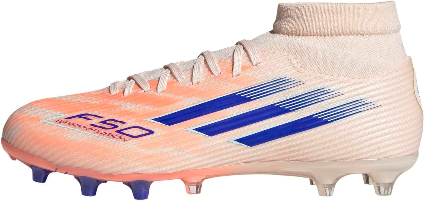 

Женские бутсы Adidas F50 Spark Fusion League для твердого и искусственного покрытия, Bliss Orange/Lucid Blue/Beam Orange