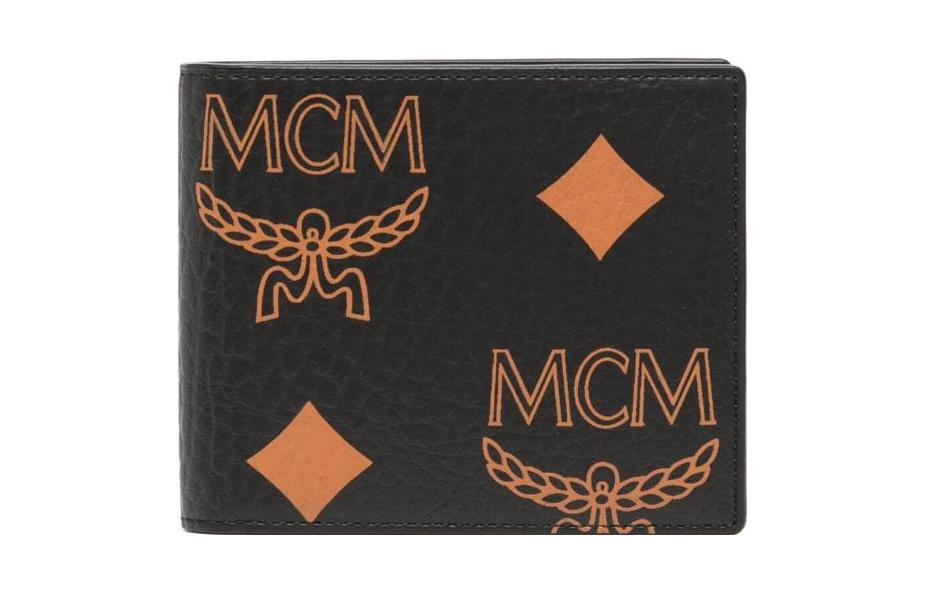 

MCM Визитный кошелек из холста унисекс маленький черный