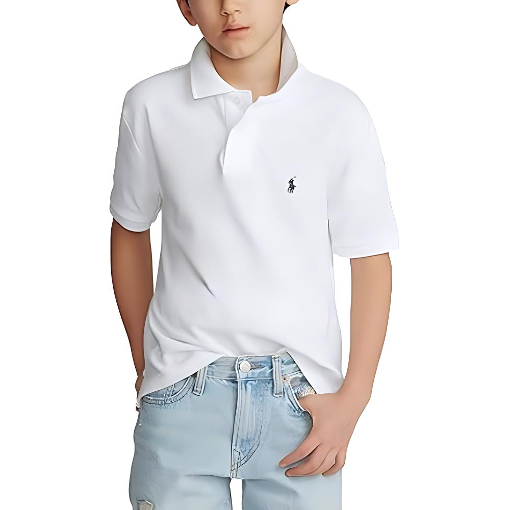 Футболка белая детская Polo Ralph Lauren — фото 4