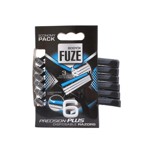 

Одноразовые мужские бритвы Fuze precision plus (6 шт.) Body X