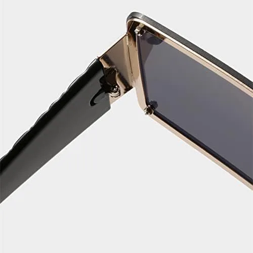 

Крупные солнцезащитные очки для женщин, металлическая оправа, винтажные солнцезащитные очки для мужчин, ретро-градиентные солнцезащитные очки MTZJH, Brown