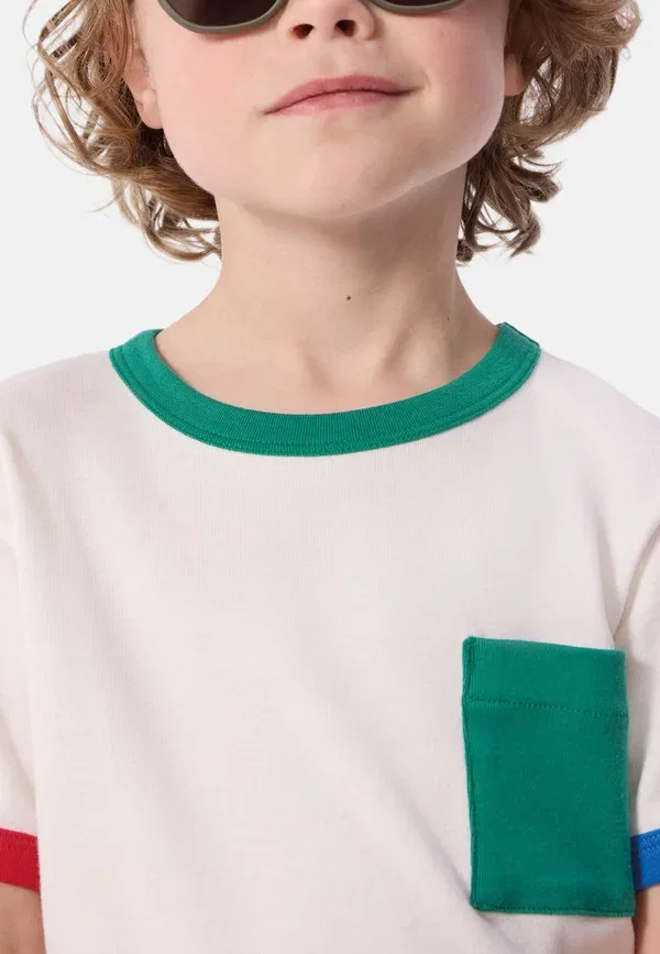Футболка с коротким рукавом и принтом Petit Bateau, зефир — фото 3