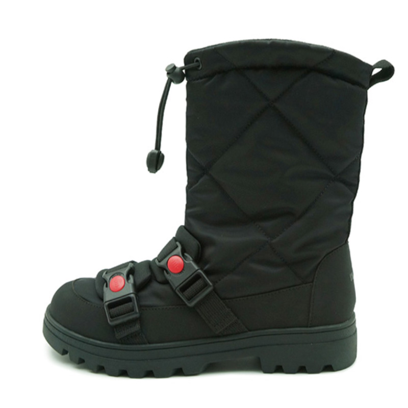 Зимние сапоги унисекс Native Shoes стеганые со шнурком, черный — фото 2