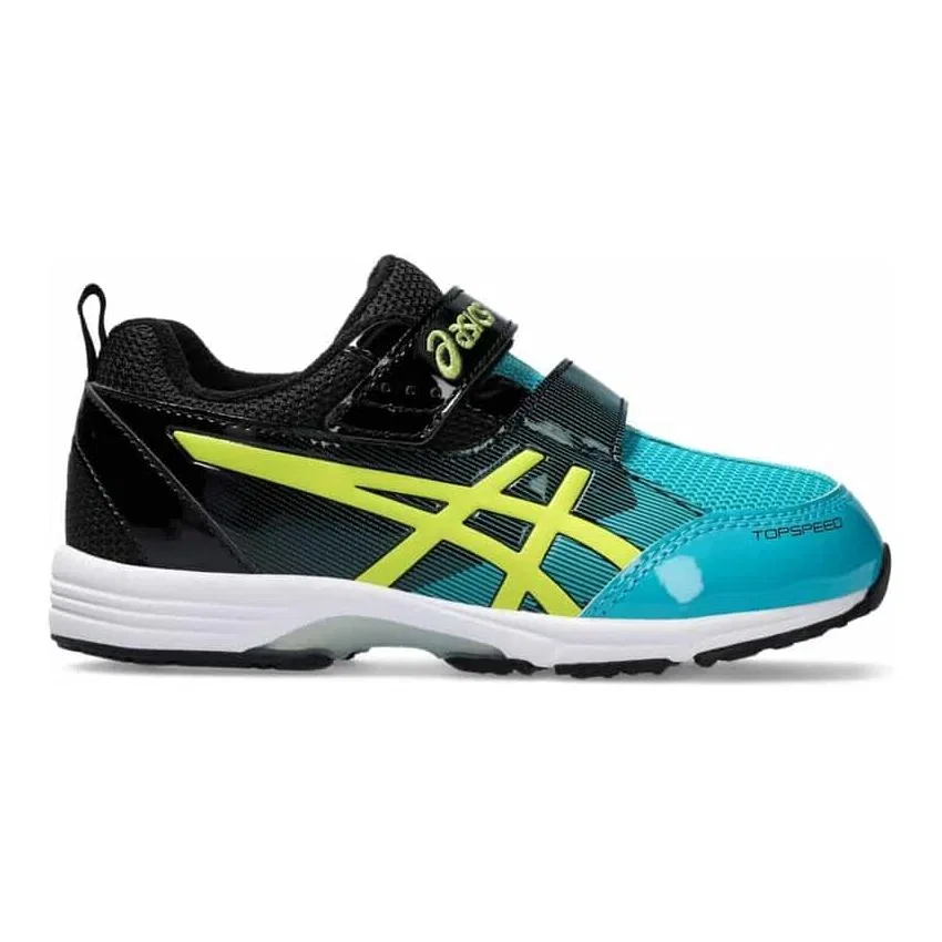 Детские кроссовки для бега с низким верхом, устойчивые к истиранию, Turquoise/Black, ASICS — фото 3