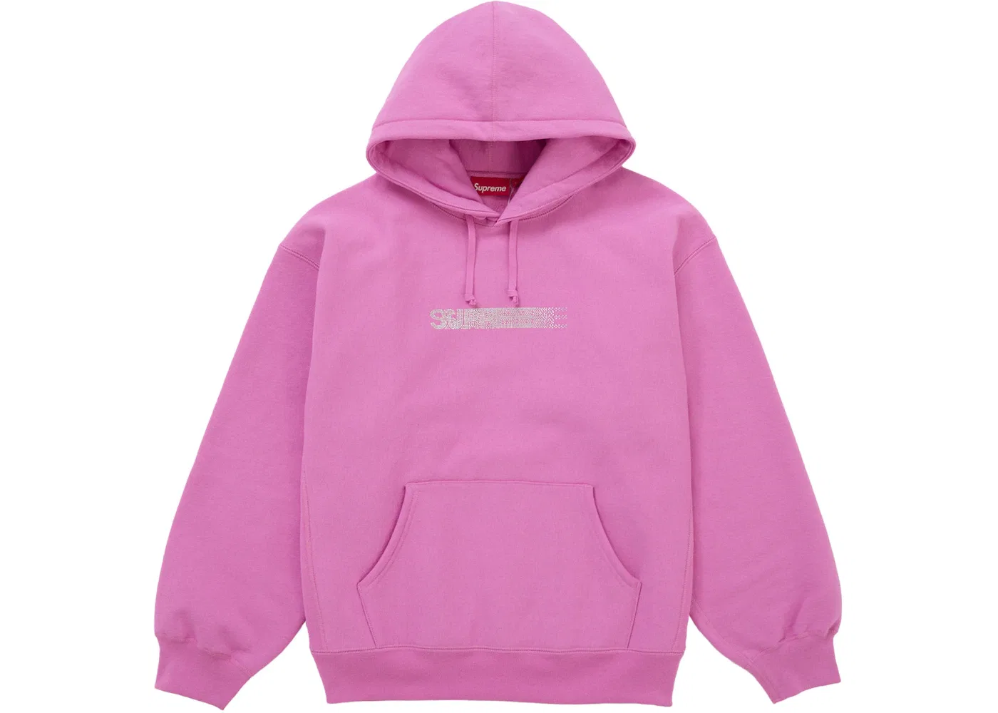 Мужская худи с принтом Motion Logo Supreme, Pink
