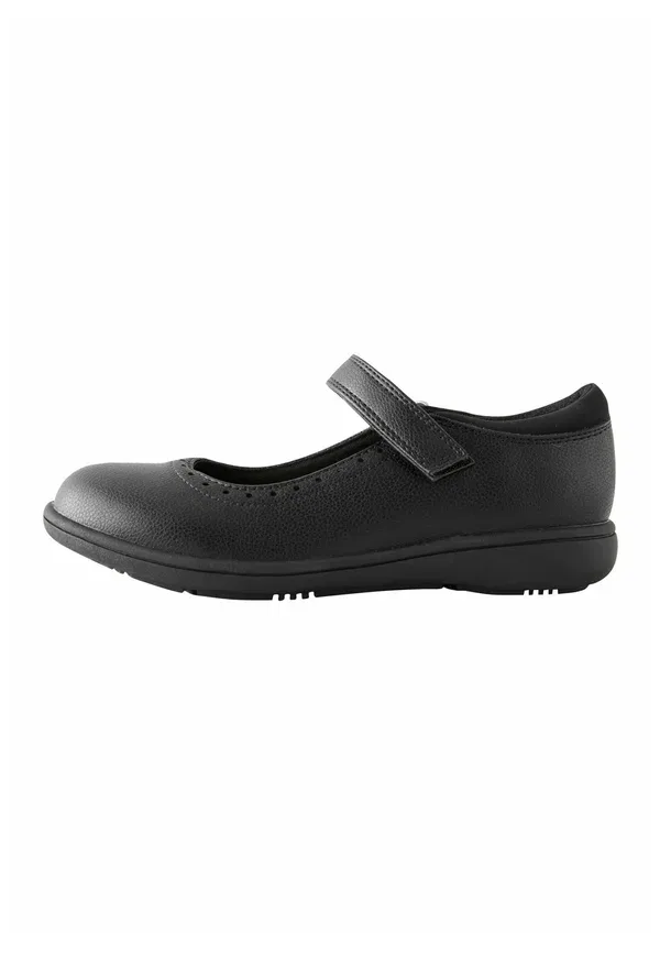Туфли на плоском ходу с вырезами Next black matt, черный