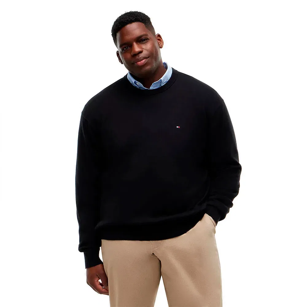 Мужской свитер с круглым вырезом Tommy hilfiger, Black