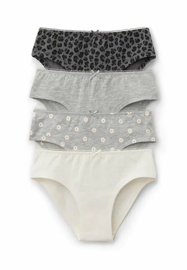 Комплект из 4 трусов с принтом Animal print, Tezenis, серый