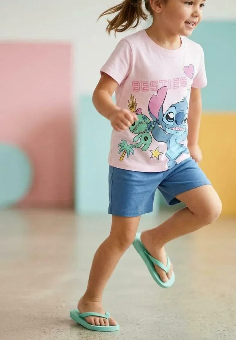 Футболка Disney lilo und stitch mädchen - футболка с принтом Fabelkids, Pink