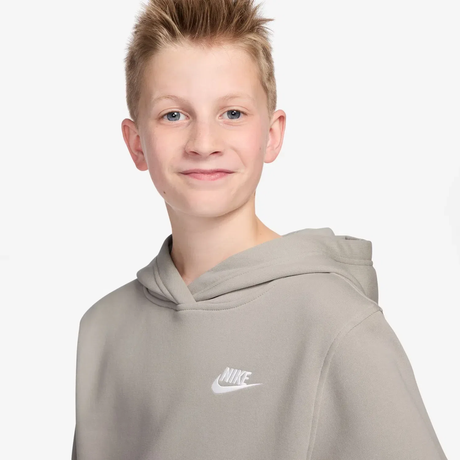 Детская худи Sportswear Club Fleece Nike, Beige — фото 3