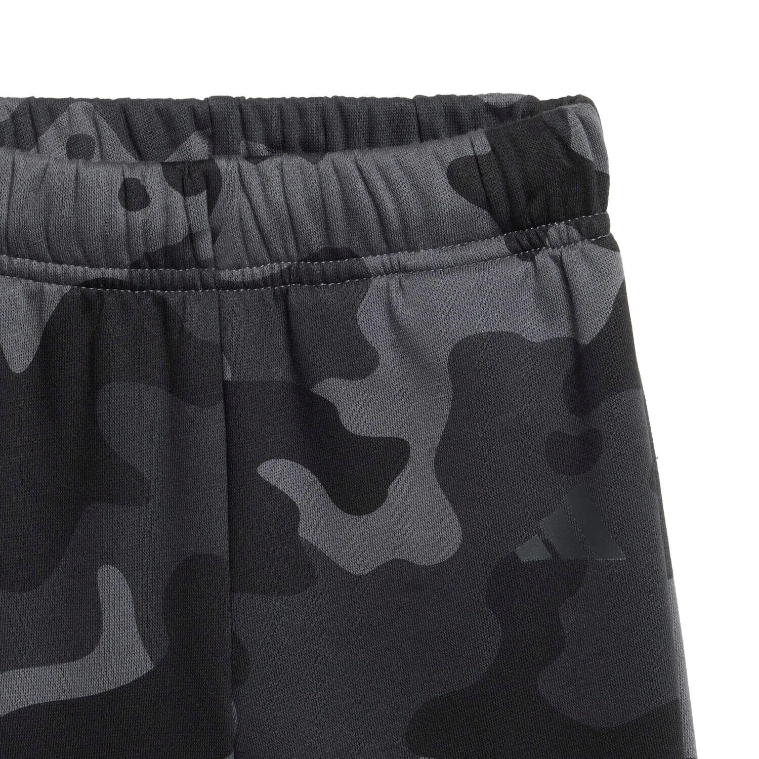 Детский спортивный костюм с камуфляжным принтом Seasonal Essentials Camo Fleece Adidas, Черный Navy Blue — фото 2