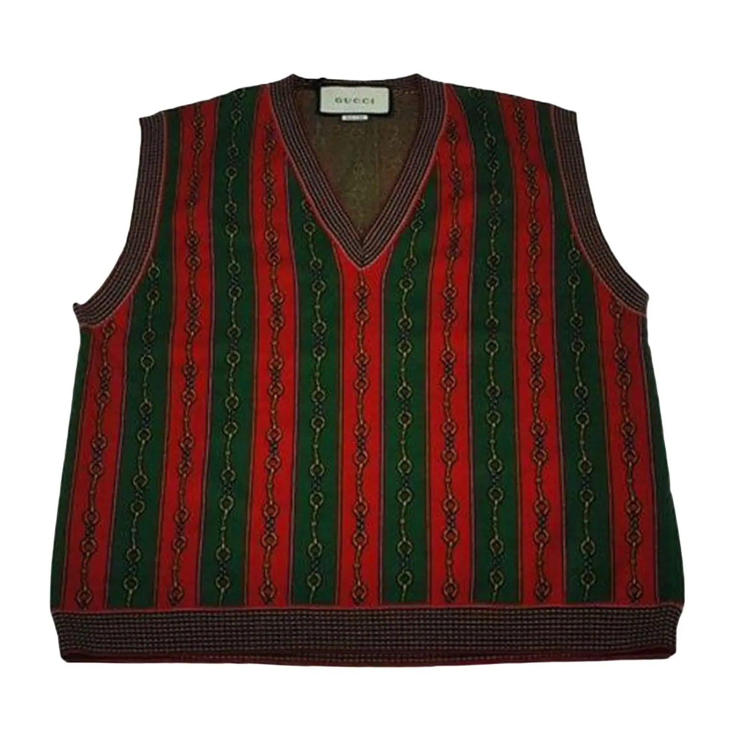 Жилет свитер в полоску Gucci, Multicolor