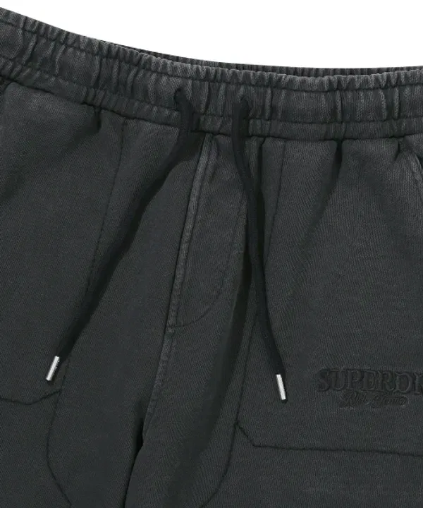 Тренировочные штаны широкие, винтажная стирка, Superdry, темно-серый — фото 3