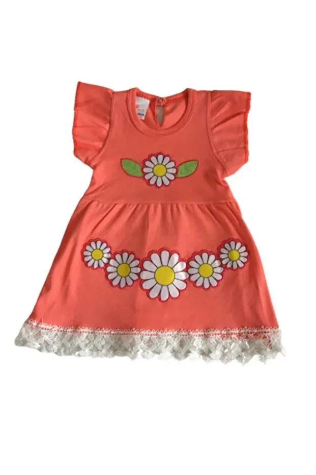 Детское платье для девочек с принтом Daisy Floral Children's Dress Rozalinda, Puppy's Paw