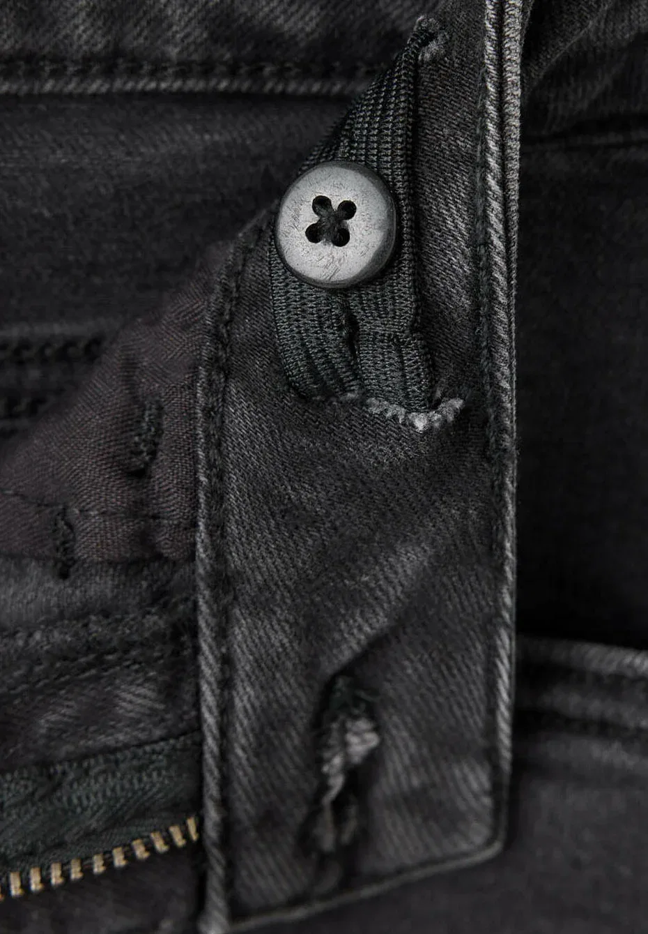 Детские джинсы облегающего кроя Mango Kids, Black Denim — фото 3