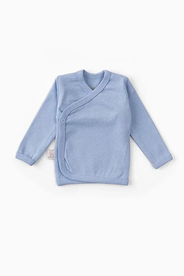 Детское боди-комбинезон с длинным рукавом хлопковый Uygun Bebe, Blue — фото 3