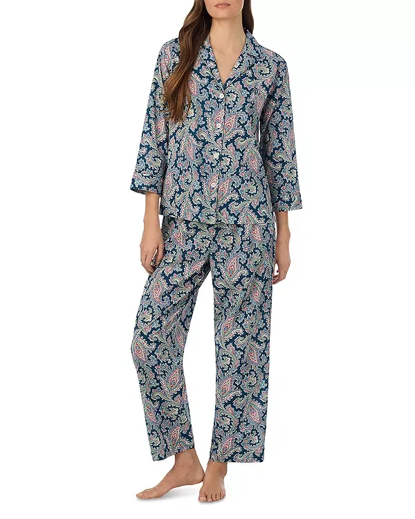 Женский комплект пижамы с принтом Pajama Set Ralph Lauren, Multi Paisely