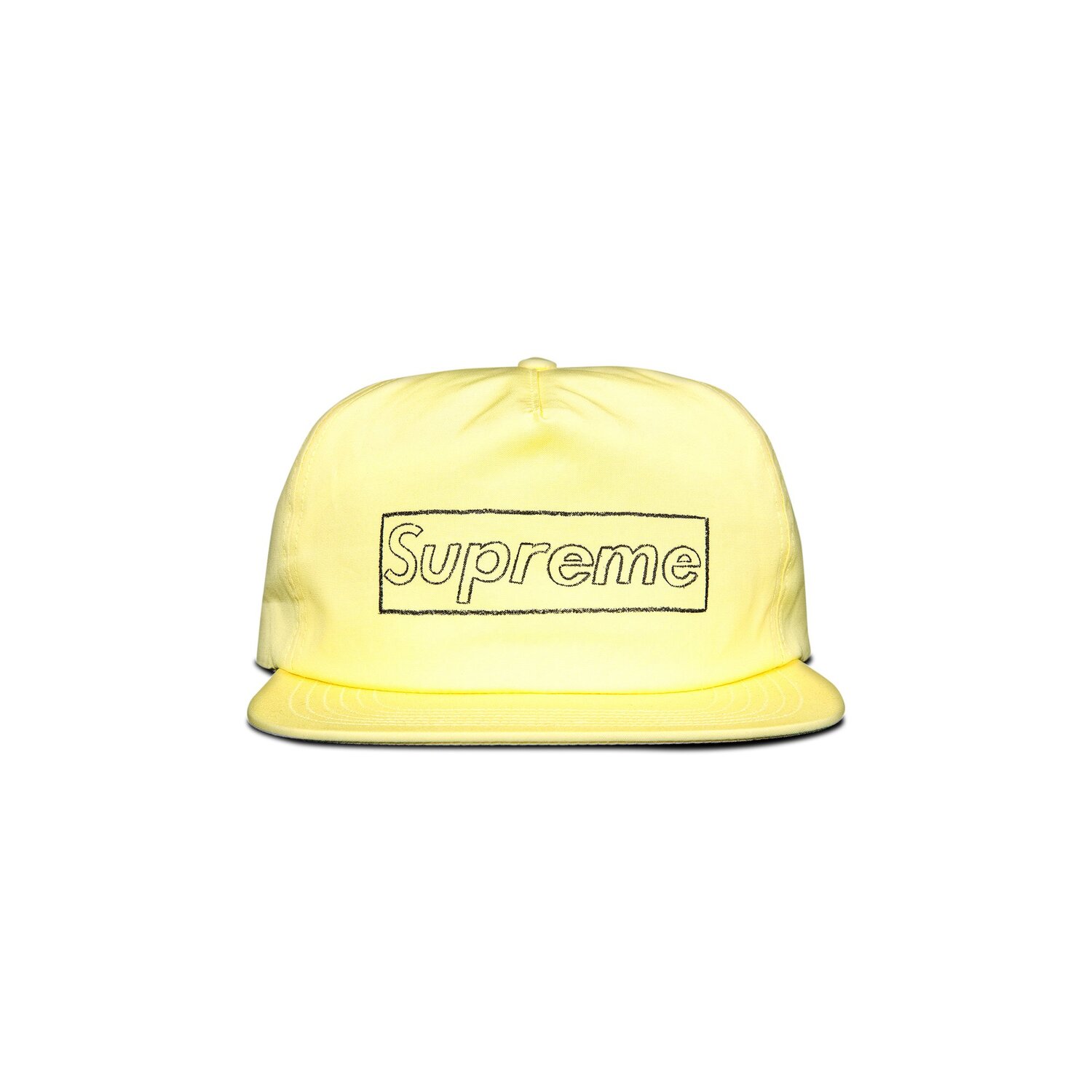 

Меловой логотип Supreme x KAWS, 5 панелей, бледно-желтый