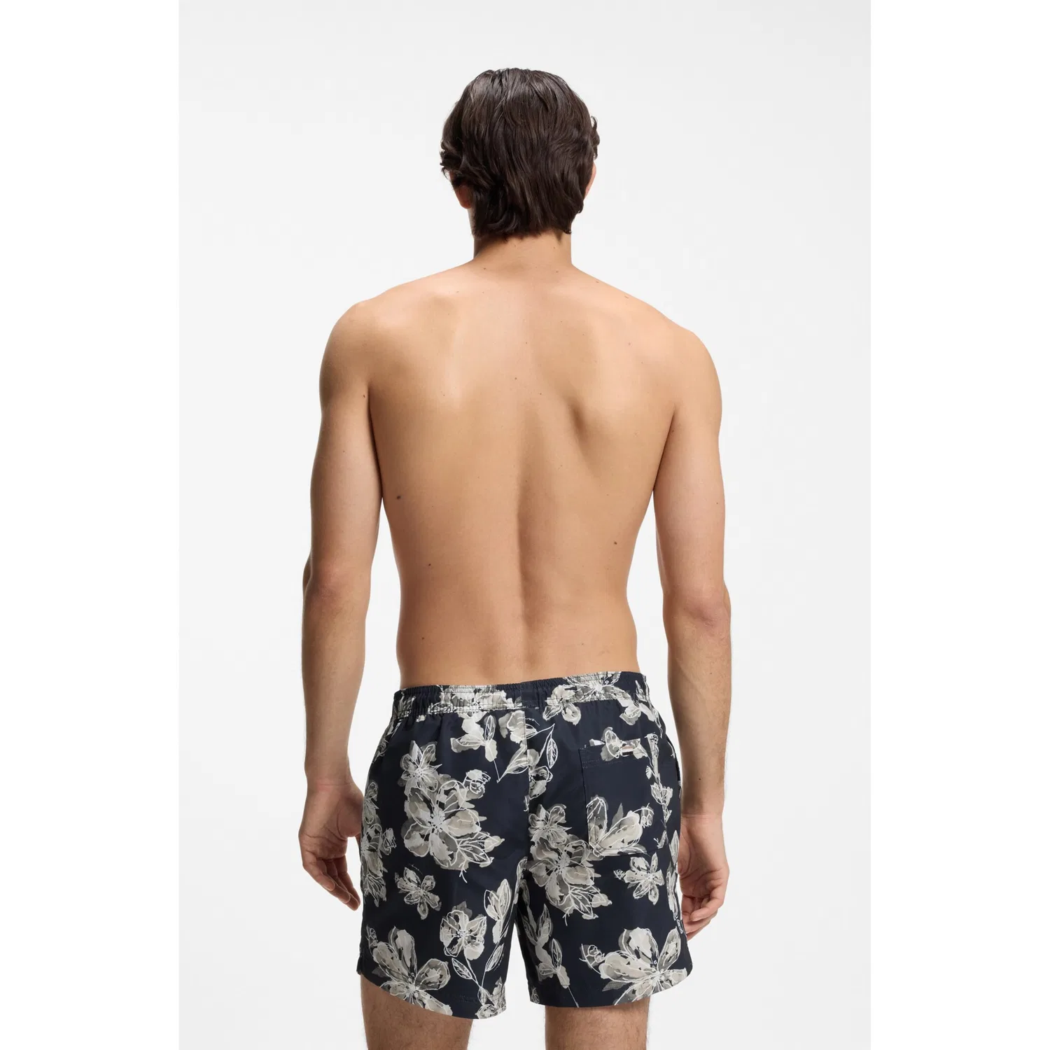 Мужские плавки с принтом Discus BOSS, Navy — фото 3