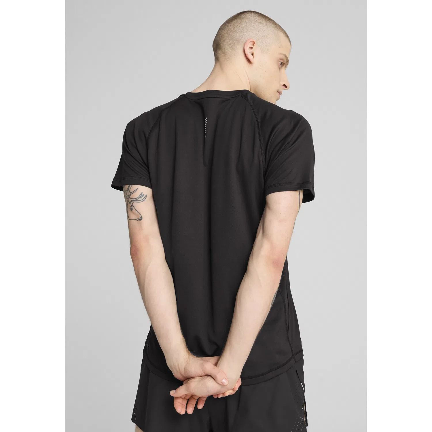 Детская беговая футболка с технологией dryCELL PUMA, Black — фото 2